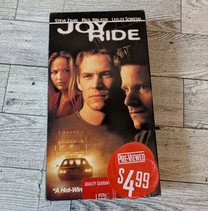 Joy Ride VHS - Intense Thriller with Action-Packed Scenes
